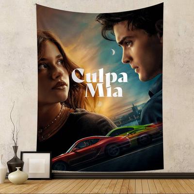 My Fault Culpa Mia 2023 Movie Colorful Tapestry Wall Hanging Hanging Tarot Hippie Wall Rugs Dorm Wall Art Decor