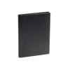 HAKATA NO MORI LEATHER A5 Slim Leather Notebook Cover, Fits 2 Books, Pen Holder, Bookmark, Card Slots, and Pockets (Black)