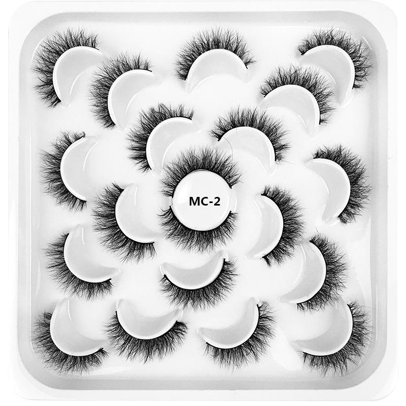 8D High Imitation Mink Hair, False Eyelashes 10 Pairs Of Natural And Docile Thick Eyelashes