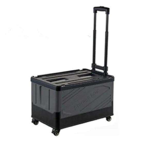 Outdoor camping storage box, car folding trolley box, camping picnic organizer box, grocery cart, small cart, shopping cart