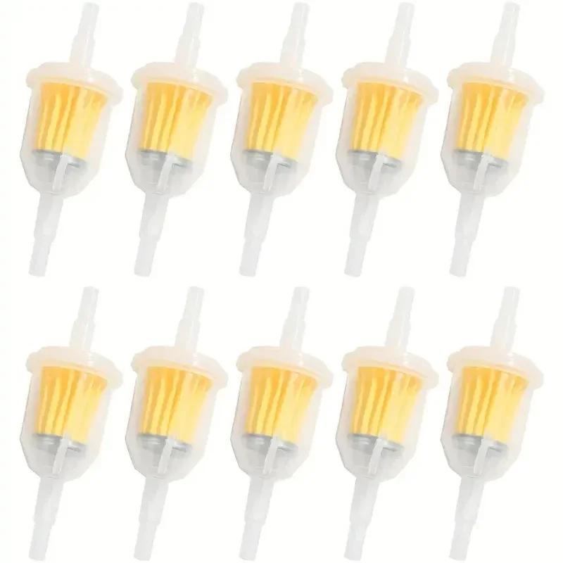 100pcs Gas Fuel Gasoline Oil Filter for Car Dirt Pocket Bike Motorcycle Moped Scooter Motocross Liquid Fuel Filter Accessories