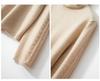 Women's High Neck Cashmere Sweater - Stylish Wheat Ear Knit for Autumn/Winter.
