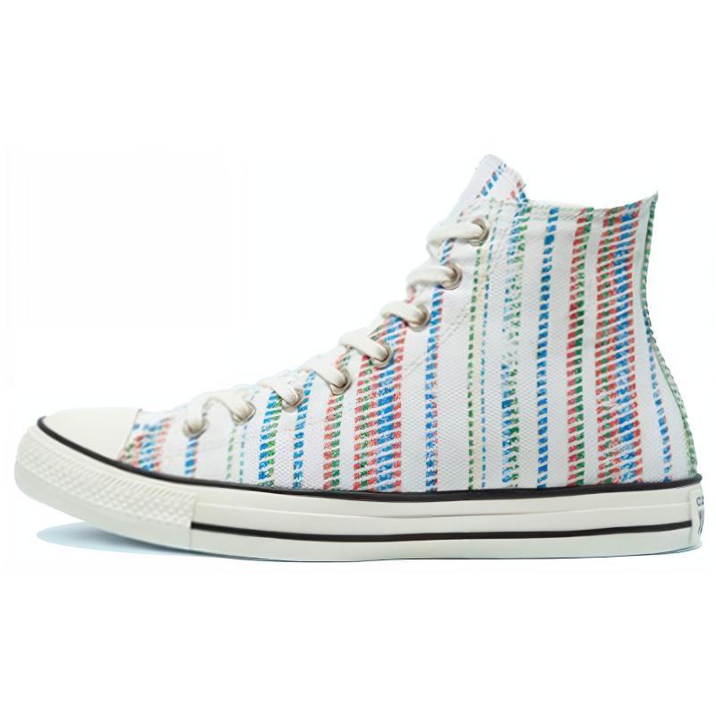 Converse Chuck Taylor All Star Comfortable High Top Canvas Shoes Unisex White and Blue Multicolour