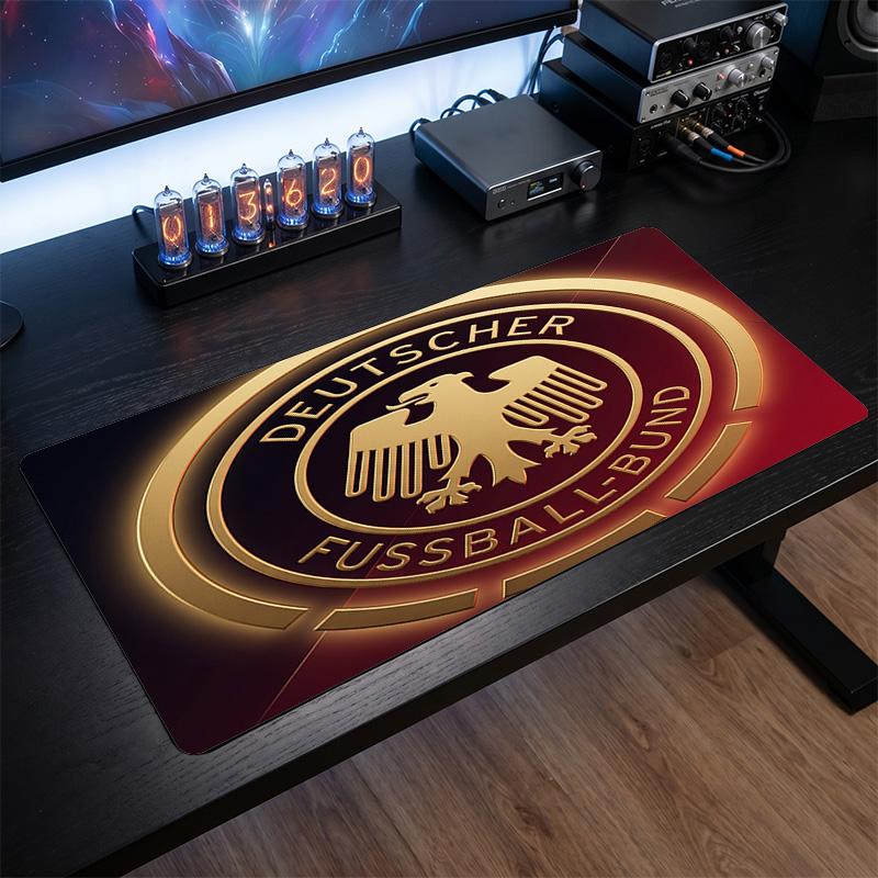 Germany Football Crest Mouse Pad, Extended Non Slip Rubber Desk Mat for Gaming Office Laptop Fan Gift