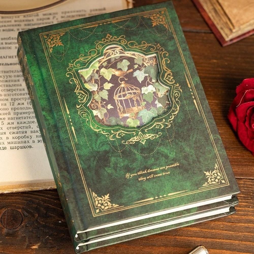 Flower Butterfly Printed Vintage Hardcover Notebook 192 Sheets Planner Notebook Unisex