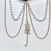 Leg Chain Imitation Pearls Double Layer Chain Elastic Leg Jewelry Versatile Sexy Body Chain Lightweight Leg Ornament