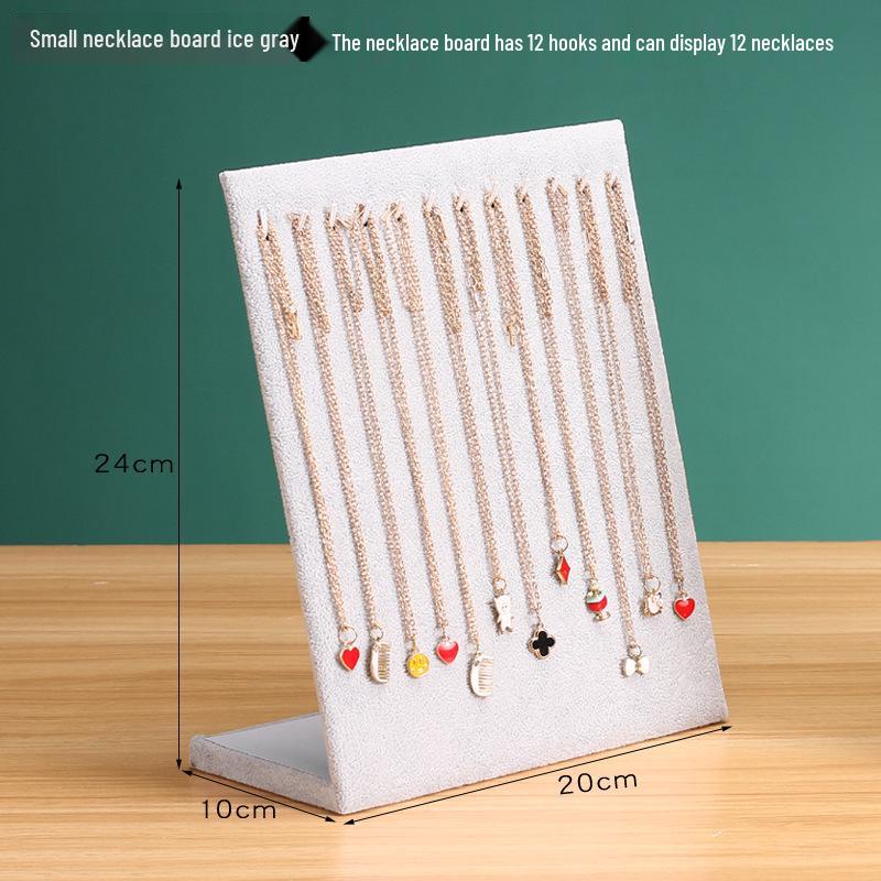 Extra Large Velvet Jewelry Display Stand: Necklace Hanger & Bracelet Storage Rack