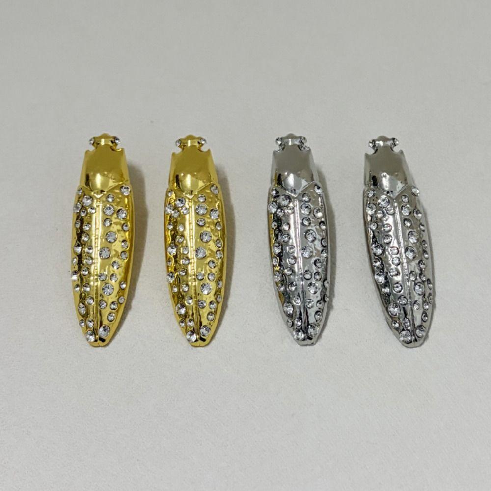 Punk Style Exaggerated Dangle Earrings Rhinestone Personality Earrings Insect Earrings Daily