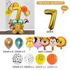 Forest Animal Aluminum Foil First Birthday Decoration Scene Arrangement Latex Balloon Set