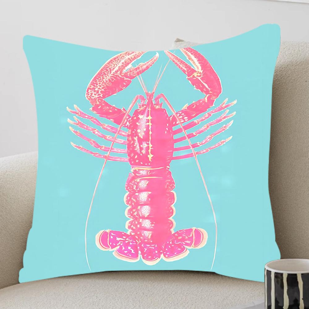 Federa Colorata Sardina Aragosta Granchio Pesce Oceano Toon Regalo Copricuscino Camera da Letto Casa Divano Sedia Seduta Decorazione Federa