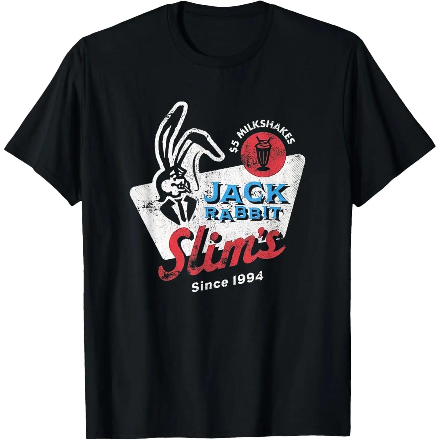 

Rabbit Jack Slim s Pulp Milkshake Restaurant Retro Vintage T-Shirt S чёрный
