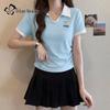Women's 2026 Summer Polo Collar Short-Sleeve T-Shirt