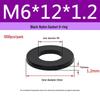 Schwarzer Nylon-Kunststoff Flache Unterlegscheibe Ring M2-M20
