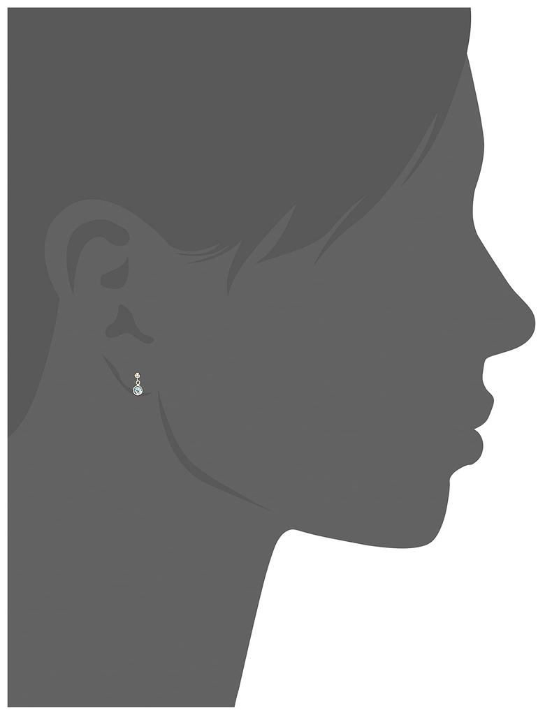 ESTELLE November Birthstone Blue Topaz 10K Yellow Gold Earrings (0222-7802-0019-0000)