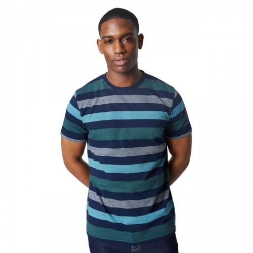 Tricou pentru bărbați Maine cu dungi tip bloc de culoare