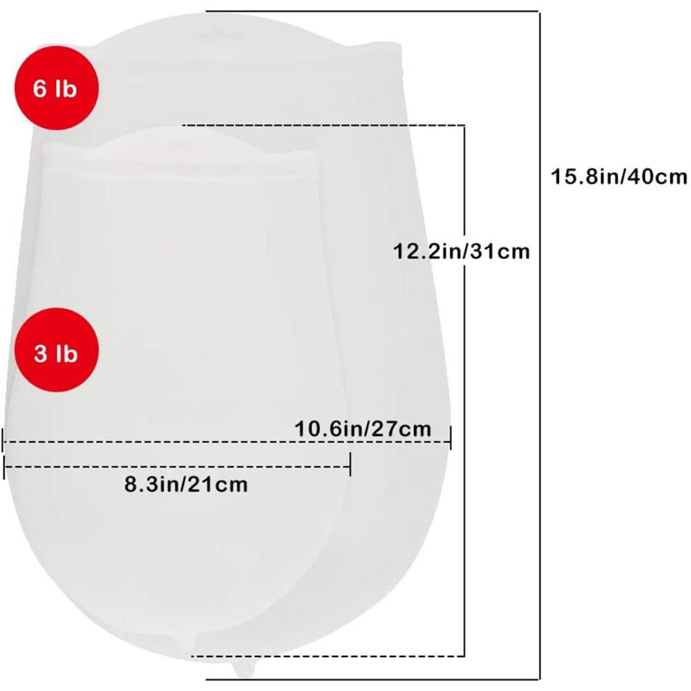 Pastry Bread Multifunction Silicone Non-Toxic Flour Mixing Bag Dough Mixer Baking Tool Kneading Bag