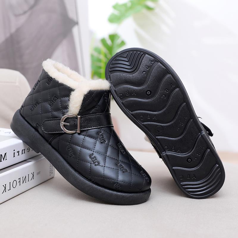 Cotton Shoes Women's New Non-slip Mother Shoes Snow Boots Waterproof Seed Doudou Shoes Thick-soled Velvet Winter Warm Old Beijing