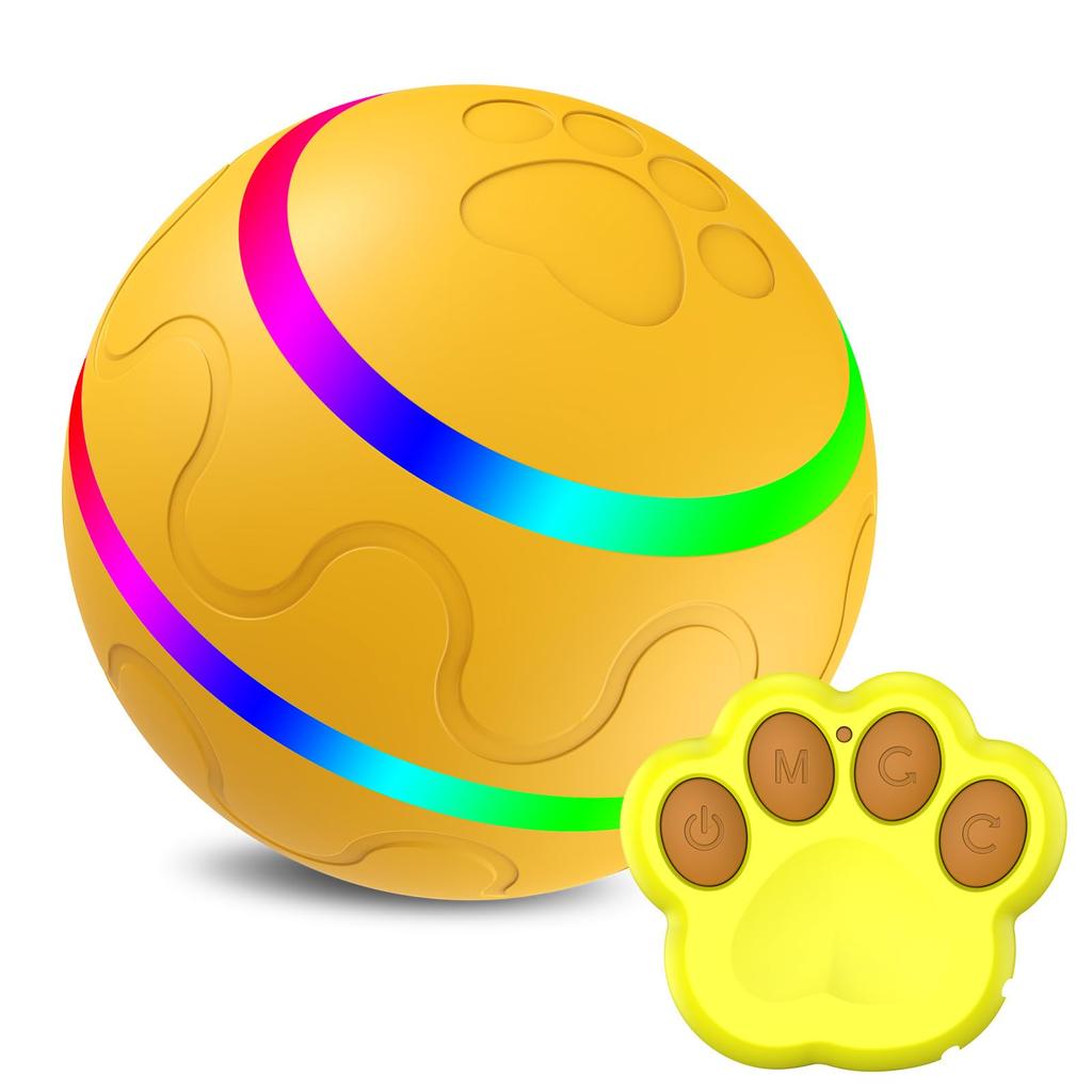 Active Roling Ball for Dogs - 2.2" Sturdy Motion Actived Interactive Dog Ball for Puppy/Small/Medium Dogs, USB Rechargeable Ball
