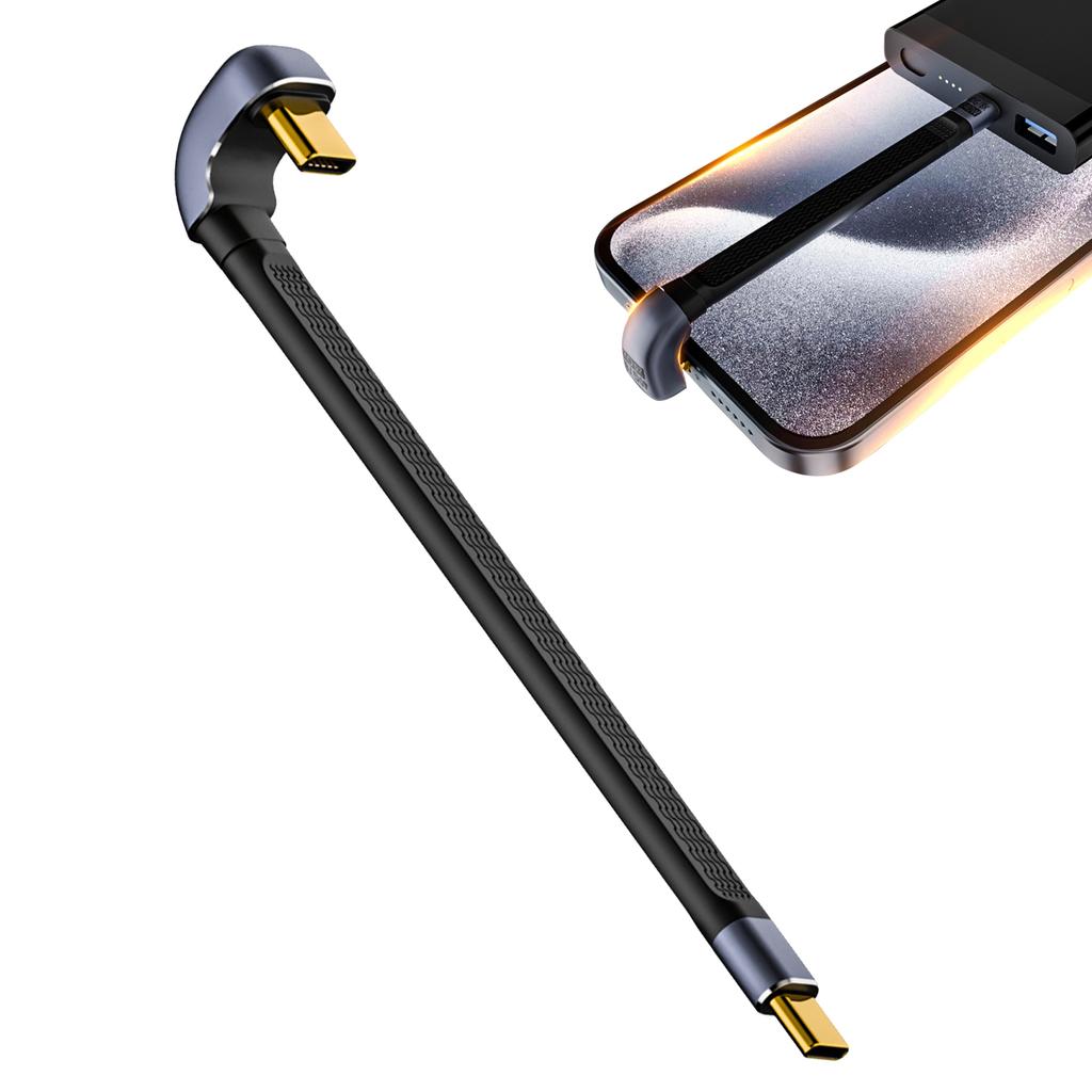 USB 4.0 Cable Short USB C To USB C Cable 40Gbps Data Transmission 240W Fast Charge Cable FPC Design For Laptop Phones