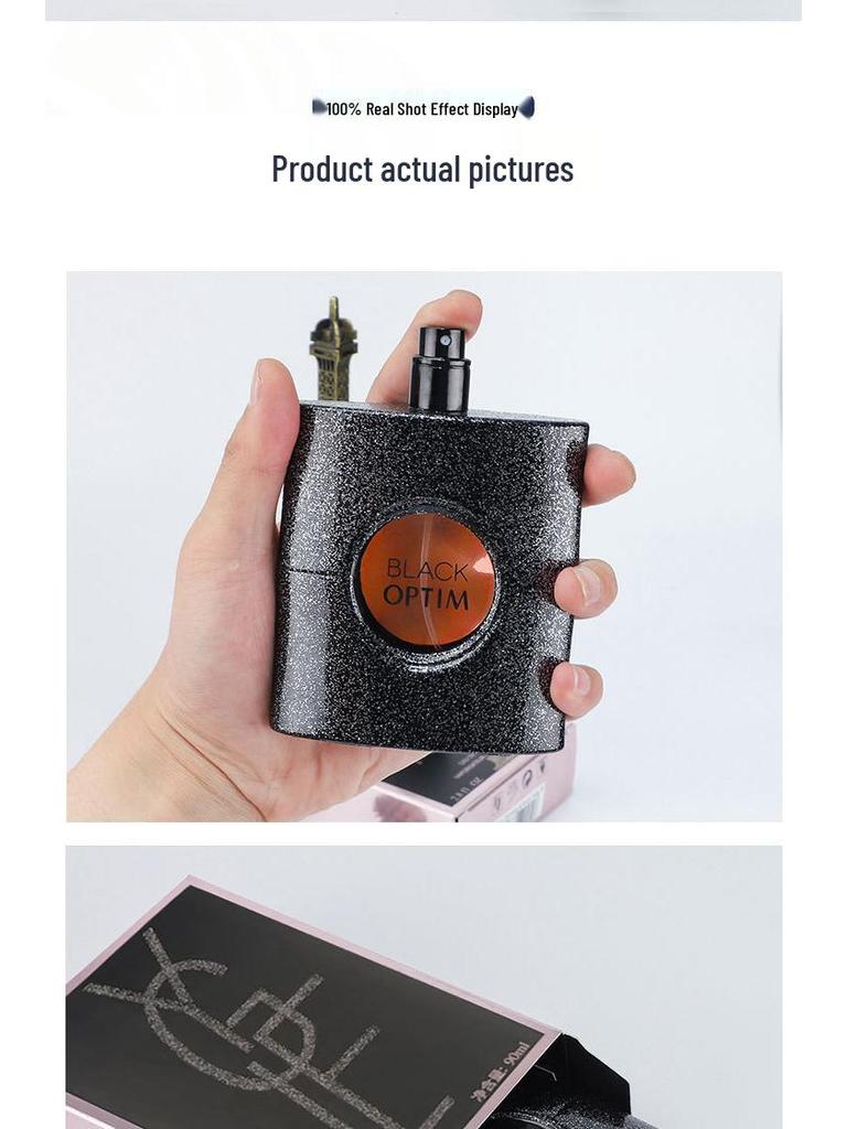 Gefiliya Black Opium Women's Perfume - Long-lasting, Light Fragrance, Popular with Students