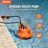Submersible Utility Pump Sump Pump 320W 1585 GPH 23 Ft Head Water Pump