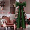71 Inches Christmas Extra Large Velvet Bow Giant Xmas Tree Toppers Bows for Home Wreath Wall Backdrop Birthday Wedding Party Decoration