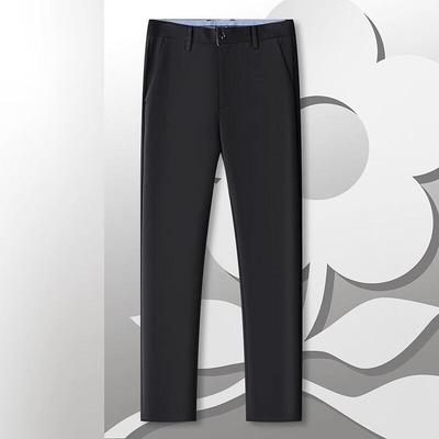 MONTAGUT Men's Easy Care Straight-Leg Casual Pants
