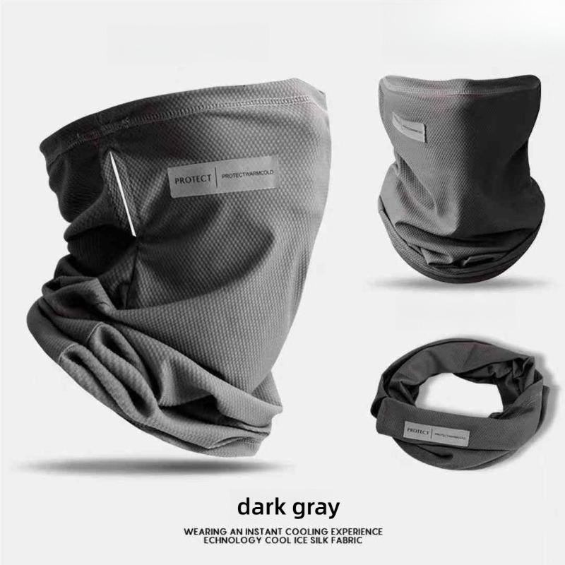 1 Set Protective Cover,Scarf Sleeve,Ice Silk Sunscreen Hanging Ear Neck Cover,Men's Summer Anti Sun Protection,Lightweight Full
