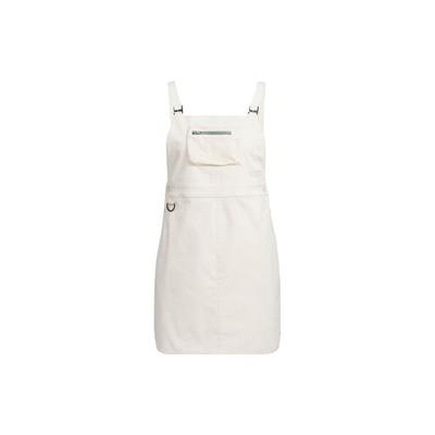 Rochie Salopetă Scurtă Sport cu Buzunar cu Fermoar Culoare Solidă Rochie Femei Alb Minune IK8605