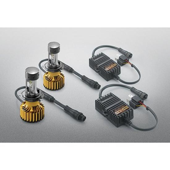 Carmate LED GIGA Made in Vehicle Inspection BW521 Headlights, Golder, H4, 6500K, 2400/1850lm, Japan, Compliant, 3-Year Warranty,