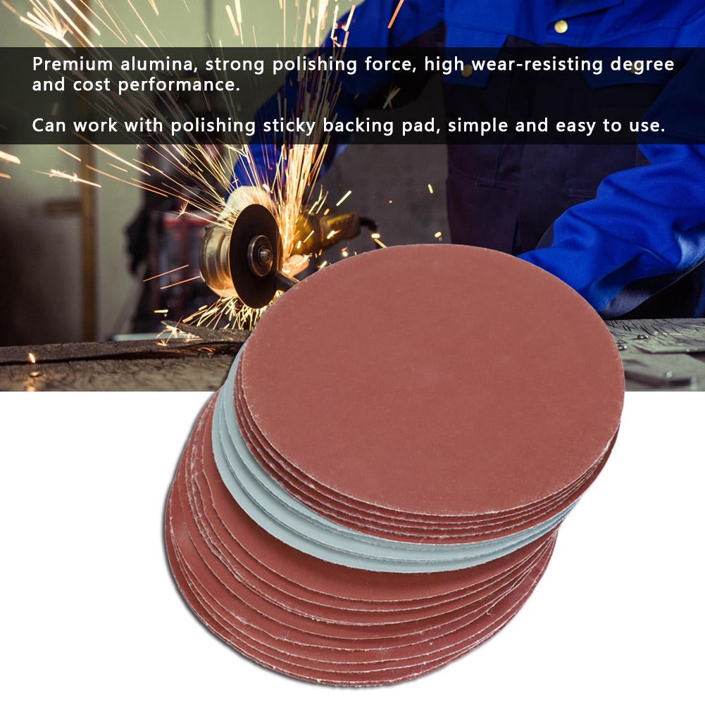 20PCS 5 inch Durable Round Shape Sanding Discs 1000 1500 2000 3000# Grit Sand Papers