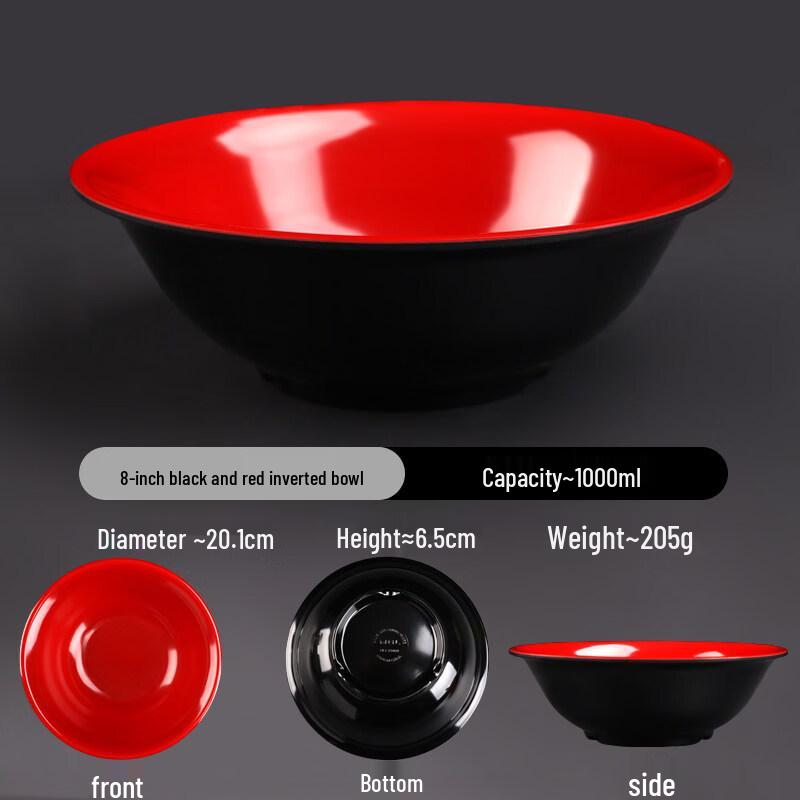 A5 Melamine Two-Tone Inverted Edge Bowls