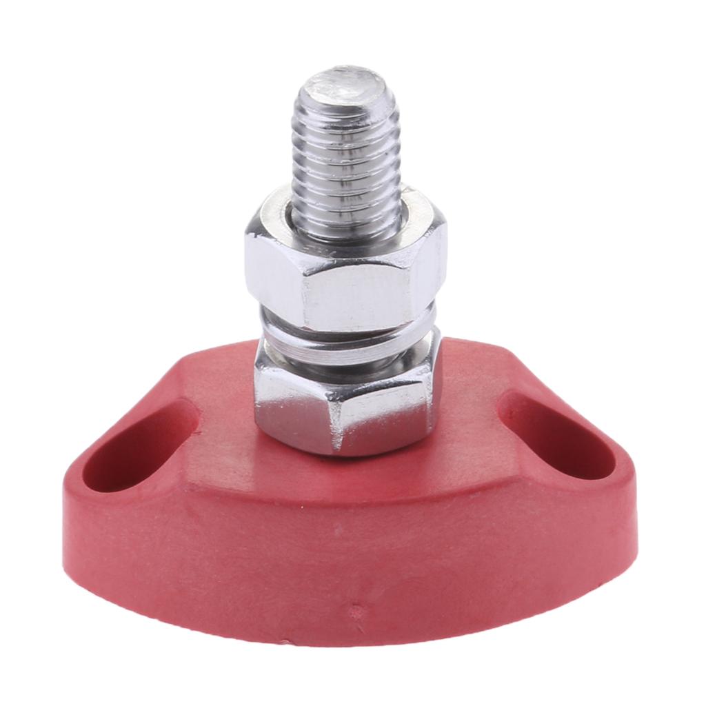 

Red Black Junction Block Power Post Insulated Terminal Stud 6mm Boat Electrical Parts for Electrical Cables for Marine Yachts
