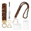 Multifunctional Retractable Scrunchie Lanyard With Keychain And Card Holders Perfect For Offices Work School And Travel