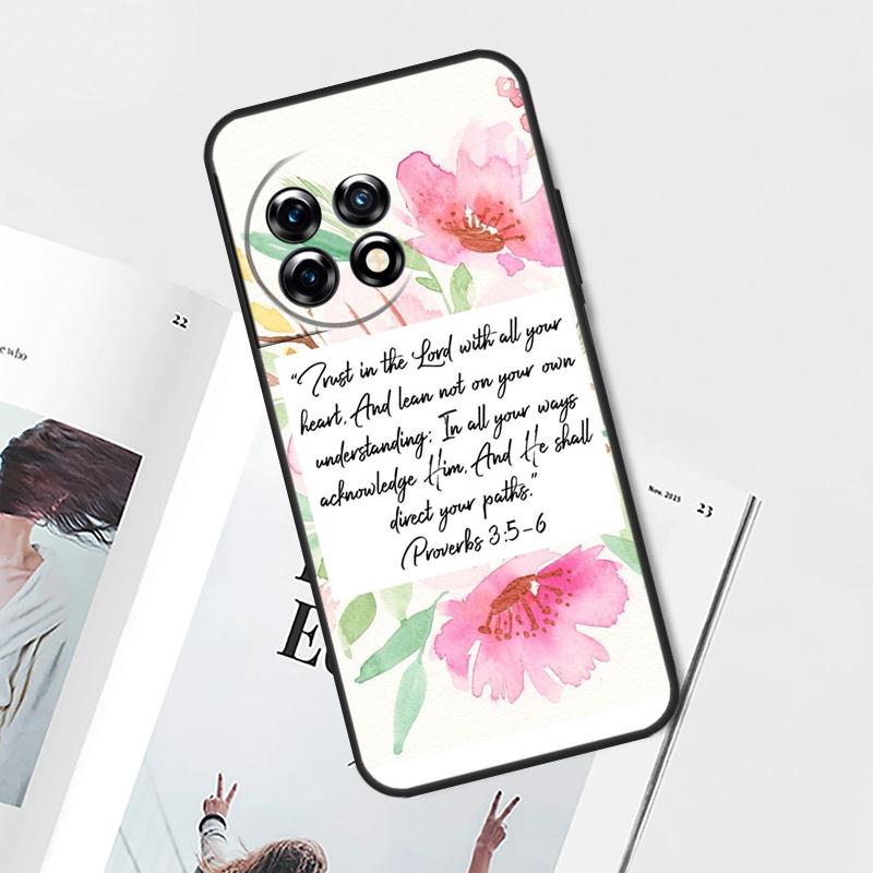 Bible Verse Case For OnePlus Nord CE 5 2 3 4 Lite N30 OnePlus 11 12 13 15 13T 13R 10T 12R 9 10 Pro Cover