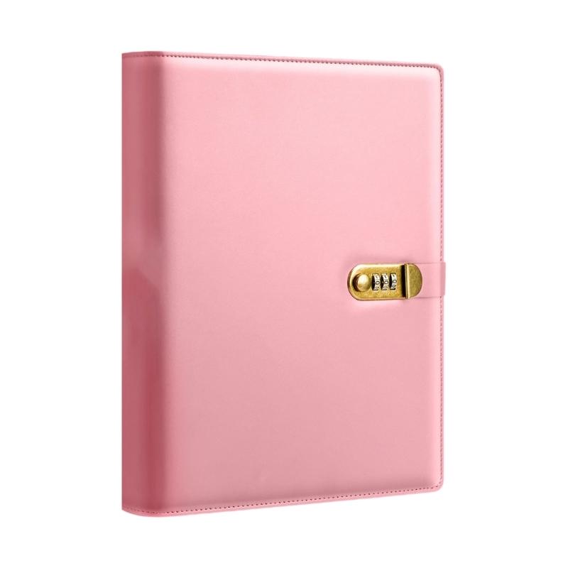 

Multiple Layer Card Slot File Folders With Secure Metal Lock Birth Marriage Certificate Passports Vaccines Record Keeper розовый