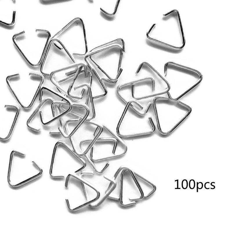 Triangular Open Jump Rings Iron Pinch Clip Bail Hang Drops Jewelry Findings Si