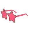 Star Shaped Glitter Sunglasses For Women Colorful Candy Tones UV400 Protection Trendy Party Shades For Festivals KJ136