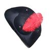 Lightweight Pirate Hat Colonial Tricorn Hat with Feather Decors Carnivals Pirate Hat Cosplay Party Cute Hat for Adult