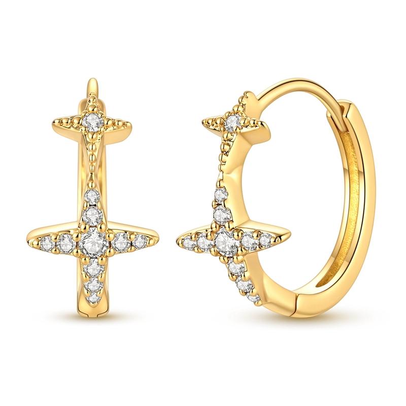 925 Sterling Silver Earrings Eternal Infinite Love Heart Starlight Hoops Earrings for Women Ladies Wedding Jewelry Fashion Gifts