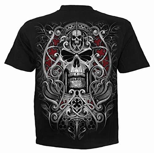 Spiral Reapers Door (Unisex Black Short Sleeve TShirts) Medium