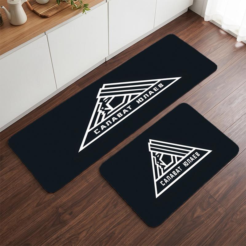 Salavat Yulaev Ufa (5) Flannel Kitchen Mat Soft Anti-Slip Kitchen Floor Runner Rug Kitchen Rug for Home Kitchen Decor