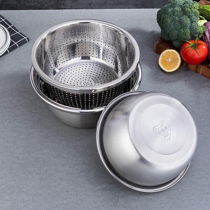 YP-8045 3-Piece Stainless Steel Mixing Bowl Set