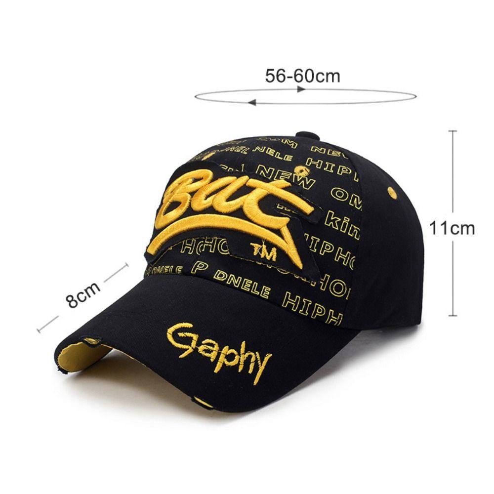 Adjustable Baseball Hats Hip-hop Peaked Cap Versatile BAT Embroidery Hats  Man Women Outdoor Sports