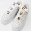 Antique Pearl Diamond Shoe Buckle Crystal Gem Shoelace Decorative Flower Rhinestones Shoelaces Decoration Shoe Charms Accessorie