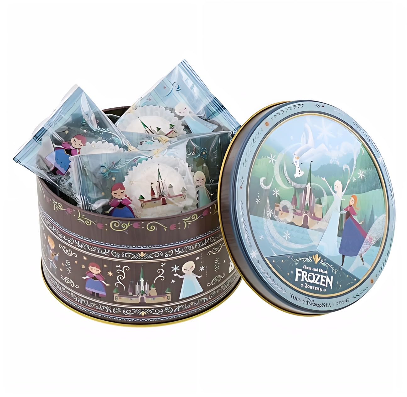 

DisneySea Cookie can and Frozen themed goods of Fantasy Frozen TDR TokyoDisneyResort Sweets Souvenir Disney Goods Gift [Tokyo exclusive] Anna Elsa s