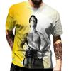 Modisches Herren-Rundhals-Kurzarm-3D-Casual-Farbprint-Casual-Kurzarm-Rundhals-T-Shirt
