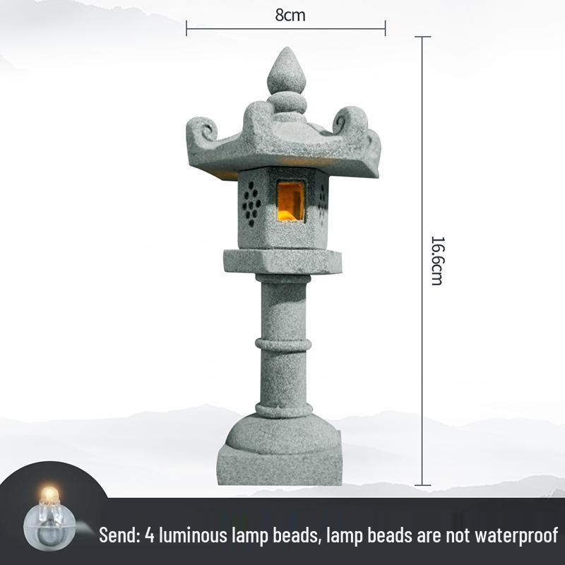 Pebble Bridge Small Boat Ornament: Miniature Water Bonsai Rockery Decoration for Floral Landscapes.