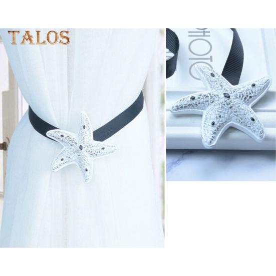 Elens Store Sea Starfish Magnetic Curtain Buckle Tieback Holdback Holder Clip Bedroom Decor