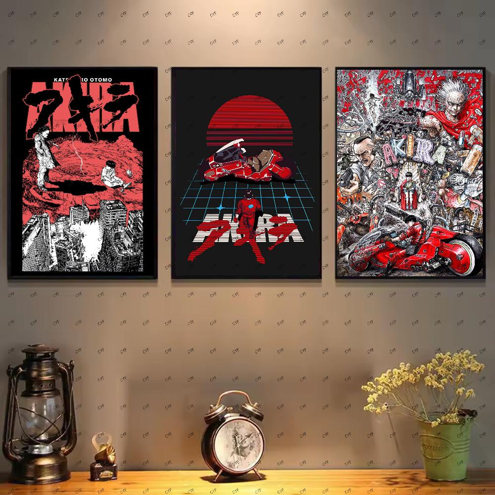 1PC Anime A-Akira Poster HD Art Sticky Wall Waterproof Home Living Room Bedroom Bar Aesthetic Decoration